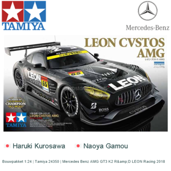 Bouwpakket 1:24 | Tamiya 24350 | Mercedes Benz AMG GT3 K2 R&amp;D LEON Racing 2018