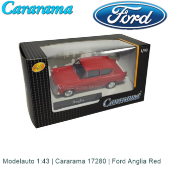 Modelauto 1:43 | Cararama 17280 | Ford Anglia Red