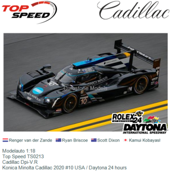 Modelauto 1:18 | Top Speed TS0213 | Cadillac Dpi-V.R | Konica Minolta Cadillac 2020 #10 USA / Daytona 24 hours