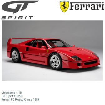 Modelauto 1:18 | GT Spirit GT291 | Ferrari F0 Rosso Corsa 1987