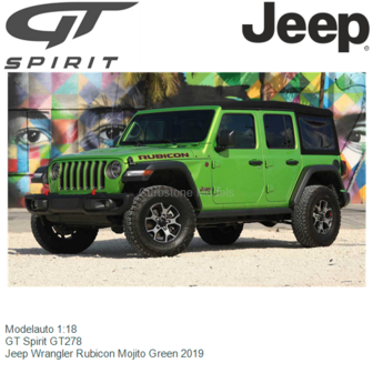 Modelauto 1:18 | GT Spirit GT278 | Jeep Wrangler Rubicon Mojito Green 2019