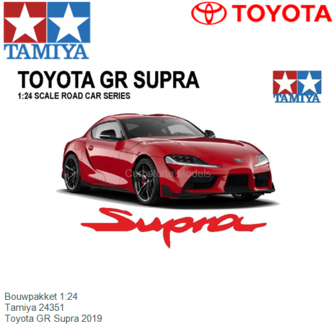 Bouwpakket 1:24 | Tamiya 24351 | Toyota GR Supra 2019