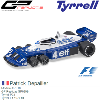 Modelauto 1:18 | GP Replicas GP029B | Tyrrell P34 | Tyrrell F1 1977 #4