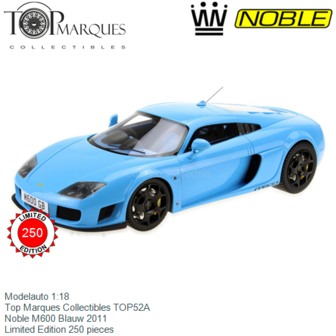 Modelauto 1:18 | Top Marques Collectibles TOP52A | Noble M600 Blauw 2011
