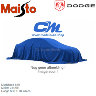 Modelauto 1:18 | Maisto 31128R | Dodge SRT GTR Green