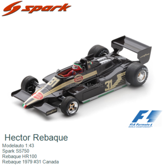 Modelauto 1:43 | Spark S5750 | Rebaque HR100 | Rebaque 1979 #31 Canada