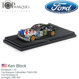 Modelauto 1:43 | Top Marques Collectibles TM43-03B | Ford Mustang V2 | Hoonigan 1965 #43