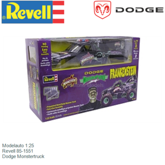 Modelauto 1:25 | Revell 85-1551 | Dodge Monstertruck