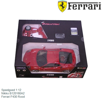 Speelgoed 1:12 | Nikko B120160A2 | Ferrari F430 Rood