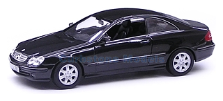 Modelauto 1:43 | Minichamps 66961946 | Mercedes Benz CLK Zwart 2002