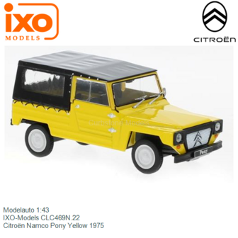 Modelauto 1:43 | IXO-Models CLC469N.22 | Citro&euml;n Namco Pony Yellow 1975