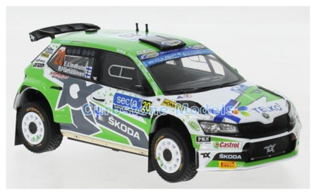 Modelauto 1:43 | IXO-Models RAM863BLQ.22 | Skoda Fabia Rally2 Evo | Toksport WRT 2 2022 #20 - E.Lindholm - R.H&auml;ma&auml;L&amp;#