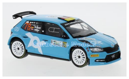 Modelauto 1:43 | IXO-Models RAM779LQ | Skoda Fabia R5 EVO WRC | Toksport WRT 2020 #78 - I.Minor - M.Engel