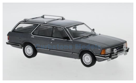 Modelauto 1:43 | IXO-Models CLC362N | Ford Granada MK.2 Turnier 2.8i Ghia Grijs Metallic 1982