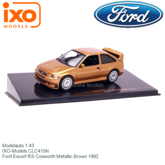 Modelauto 1:43 | IXO-Models CLC415N | Ford Escort RS Cosworth Metallic Brown 1992