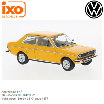 Accessoire 1:43 | IXO-Models CLC442N.22 | Volkswagen Derby LS Orange 1977