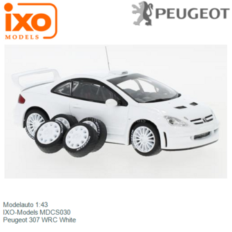 Modelauto 1:43 | IXO-Models MDCS030 | Peugeot 307 WRC White