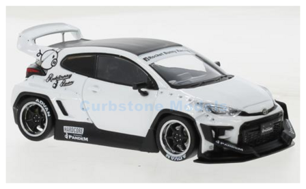 Modelauto 1:43 | IXO-Models MOC327.22 | Pandem Toyota Yaris GR White 2020