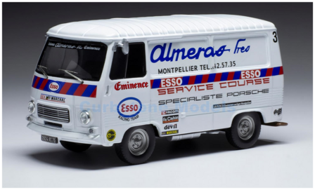 Modelauto 1:43 | IXO-Models RAC397 | Peugeot J7 Rallye Service Van | Team Almeras Eminence ESSO 1982
