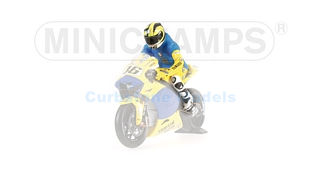 Motorfiets 1:12 | Minichamps 312060196 | Motorrijder Figuur With MaterazziI’s Shirt | Yamaha 2006 #46 - V.Rossi