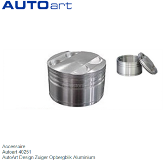 Accessoire  | Autoart 40251 | AutoArt Design Zuiger Opbergblik Aluminium