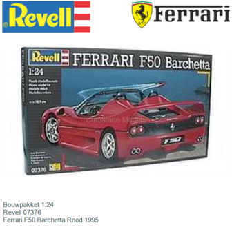 Bouwpakket 1:24 | Revell 07376 | Ferrari F50 Barchetta Rood 1995