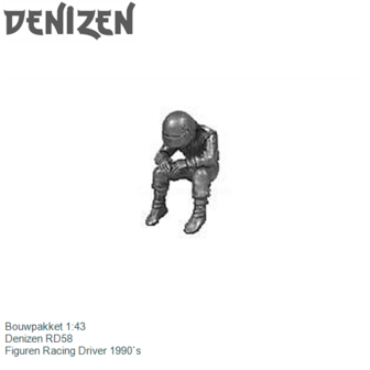 Bouwpakket 1:43 | Denizen RD58 | Figuren Racing Driver 1990`s