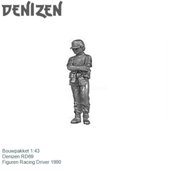 Bouwpakket 1:43 | Denizen RD69 | Figuren Racing Driver 1990