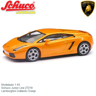 Modelauto 1:43 | Schuco Junior Line 27219 | Lamborghini Gallardo Oranje