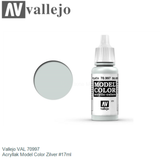  | Vallejo VAL 70997 | Acryllak Model Color Zilver #17ml
