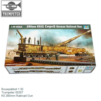 Bouwpakket 1:35 | Trumpeter 00207 | K5 280mm Railroad Gun