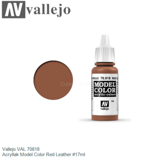  | Vallejo VAL 70818 | Acryllak Model Color Red Leather #17ml