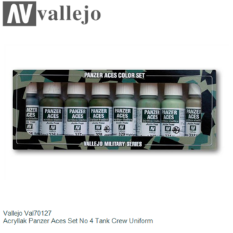  | Vallejo Val70127 | Acryllak Panzer Aces Set No 4 Tank Crew Uniform