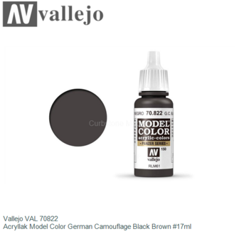  | Vallejo VAL 70822 | Acryllak Model Color German Camouflage Black Brown #17ml