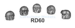 Bouwpakket 1:43 | Denizen RD60 | Helm 5x classic race helmen 1962