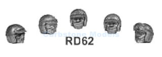 Bouwpakket 1:43 | Denizen RD62 | Helm 5x classic race helmen 1965