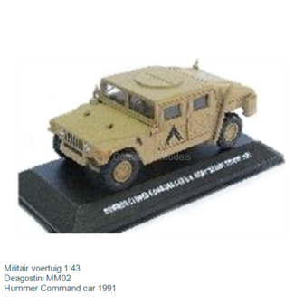 Militair voertuig 1:43 | Deagostini MM02 | Hummer Command car 1991