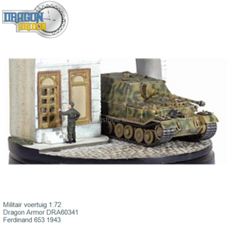 Militair voertuig 1:72 | Dragon Armor DRA60341 | Ferdinand 653 1943