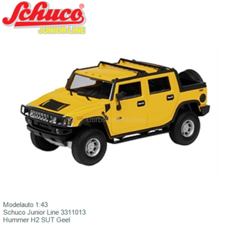 Modelauto 1:43 | Schuco Junior Line 3311013 | Hummer H2 SUT Geel