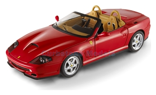 Modelauto 1:18 | Hotwheels Elite N2054 | Ferrari 550 Barchetta Pininfarina Rood 2001
