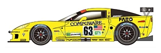 Bouwpakket 1:24 | Studio 27 ST27-CC2401C | Chevrolet Corvette C6R GT1 | Corvette Racing 2007 #63 - J.Magnussen - J.O&#039;Connel
