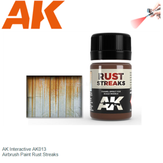  | AK Interactive AK013 | Airbrush Paint Rust Streaks