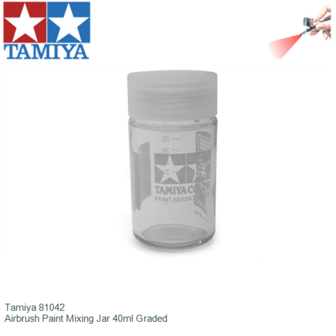  | Tamiya 81042 | Airbrush Paint Mixing Jar 40ml Graded