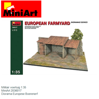 Militair voertuig 1:35 | MiniArt 2036017 | Diorama Europese Boerenerf