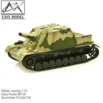 Militair voertuig 1:72 | Easy Model 36118 | Brummb&auml;r PZ.Abt.216