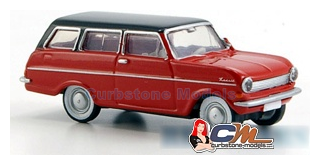 Modelauto 1:87 | Brekina 20353 | Opel Kadett A Caravan Rood