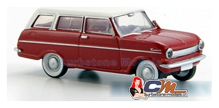 Modelauto 1:87 | Brekina 20355 | Opel Kadett A Caravan Rood / Wit