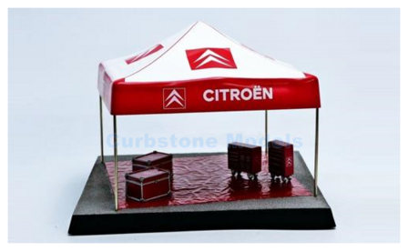 Accessoire 1:43 | Promocar PRO10183 | Citro&euml;n Stand Diorama Rood / Wit