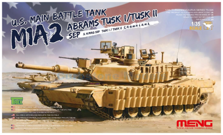 Bouwpakket 1:35 | MENG TS026 | Tank Abrams M1A2 Tusk I/II Christmass 2003 - U.States - D.Trump