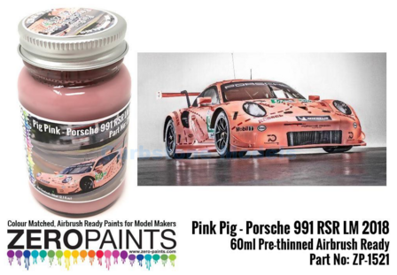 Verf  | Zero Paints ZP-1521 | Airbrush Paint 60 ml Pre-mixed | Porsche 2018